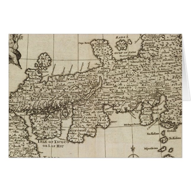 Japans imperium hälsningskort (Framsidan Horizontal)