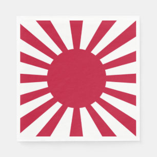 Japans kejsardöme Krig Flagga Pappersservett