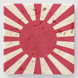 Japans kejsardöme Krig Flagga Stenunderlägg
