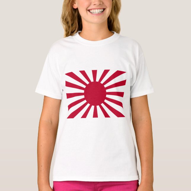 Japans kejsardöme Krig Flagga T Shirt (Framsida)