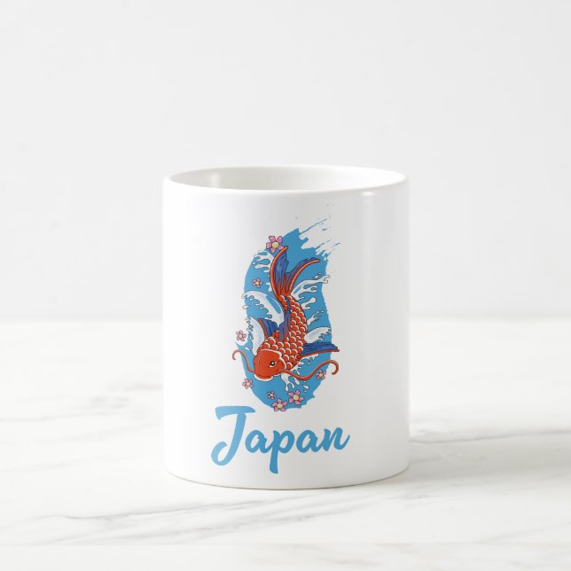 Japans logotyp för fiske kaffemugg (Center)