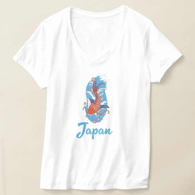 Japans logotyp för fiske t shirt (Laydown)
