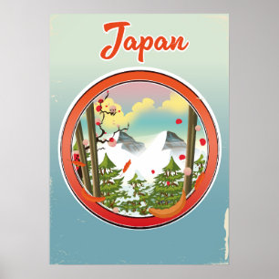 Japans logotyp för resor poster