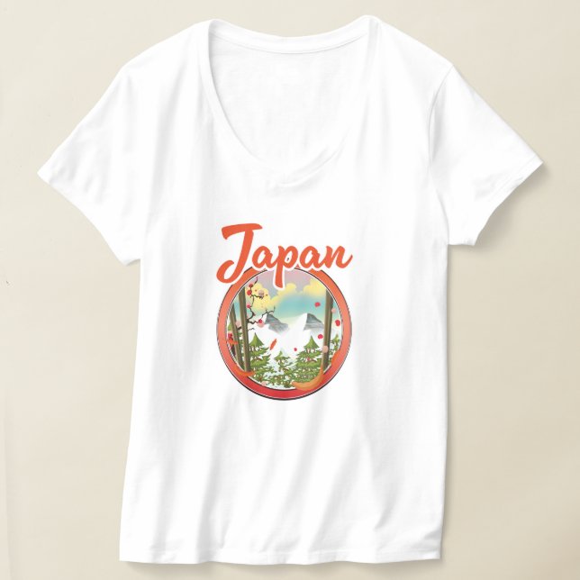 Japans logotyp för resor t shirt (Laydown)