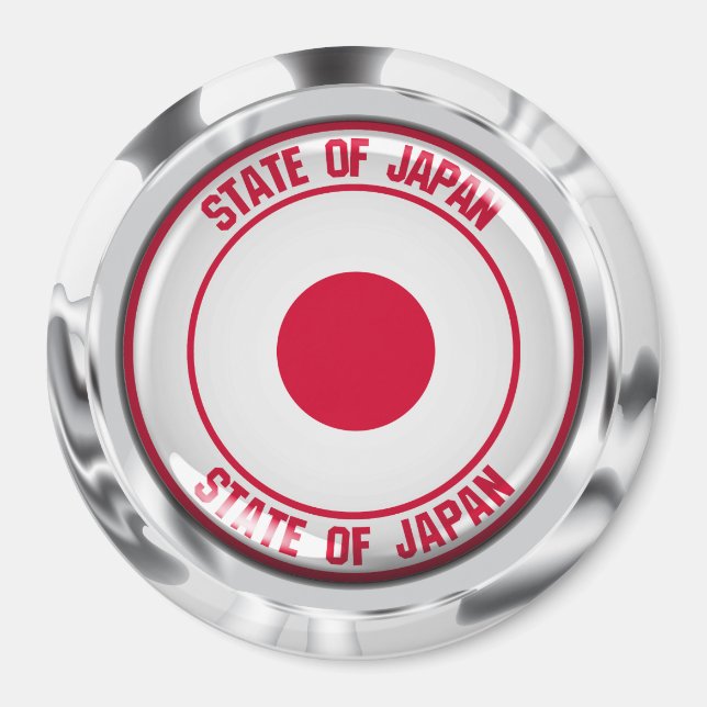 Japans runda emblem magnet (Framsidan)