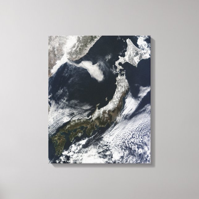 Japans satellitvy canvastryck (Framsida)