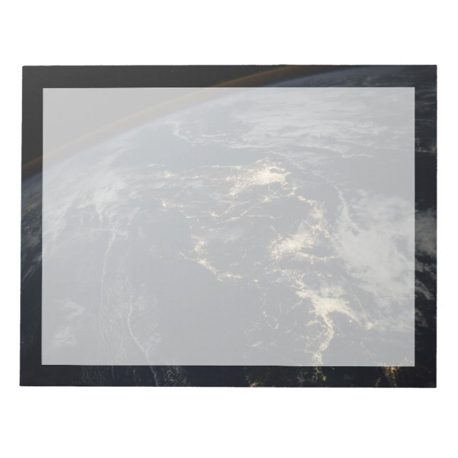 Japans stad Ljus på natten. Anteckningsblock (Framsida)