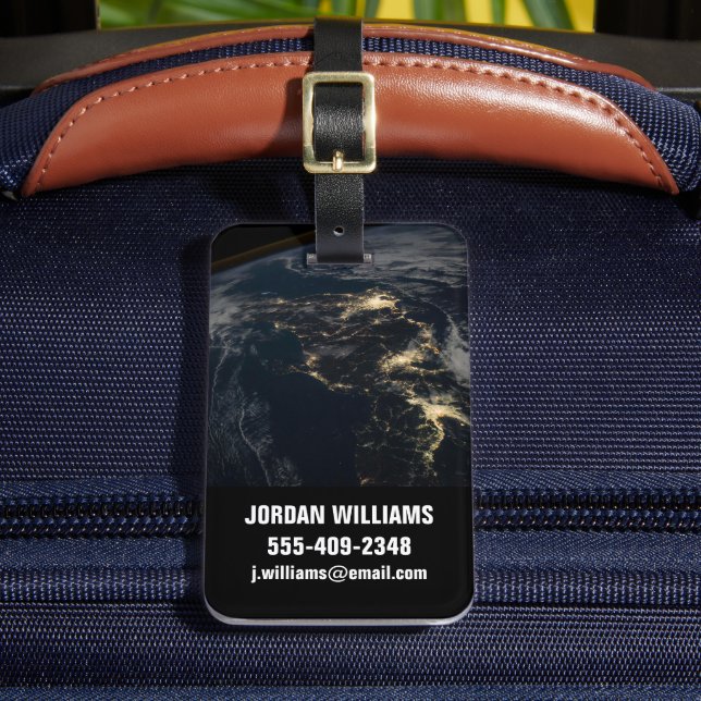 Japans stad Ljus på natten. Bagagebricka (Framsida Insitu 2)