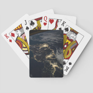 Japans stad Ljus på natten. Casinokort