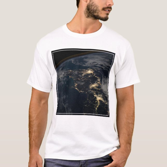 Japans stad Ljus på natten. T Shirt (Framsida)