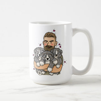 Japansk Akita Inu Brindle Kaffemugg