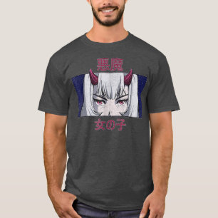 Japansk Anime Evil Girl Waifu Japan Kawaii Otaku T Shirt
