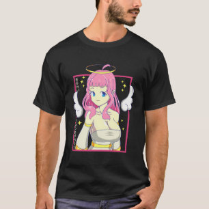 Japansk Anime Girl Angel Pastel Menhera Goth Punk T Shirt