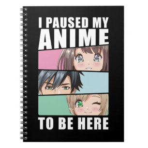 Japansk Anime Girl Manga Tecknad Otaku Fläkt Anteckningsbok