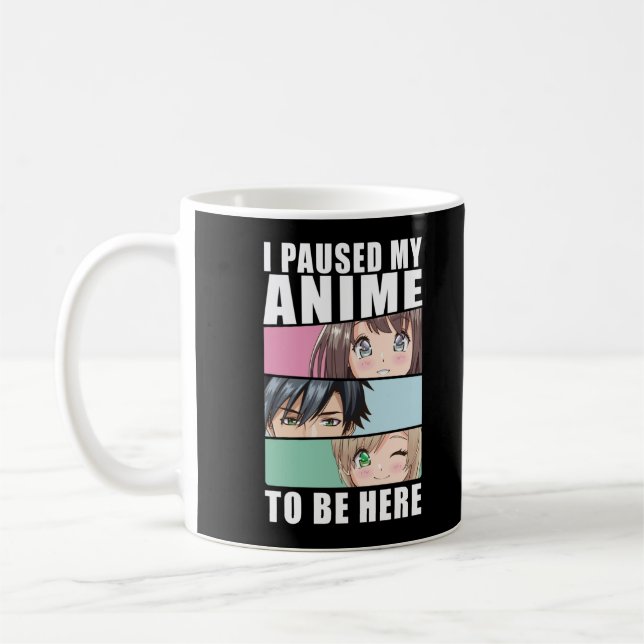 Japansk Anime Girl Manga Tecknad Otaku Fläkt Kaffemugg (Vänster)