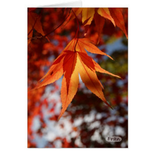 Japansk apel hälsningskort