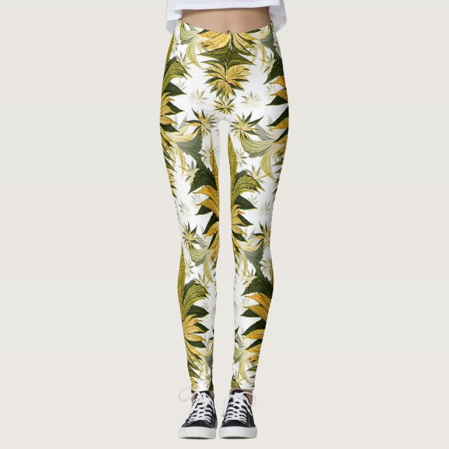 Japansk apel-Löv....... Leggings (Framsida)