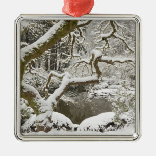Japansk apelmussla med Snö Julgransprydnad Metall
