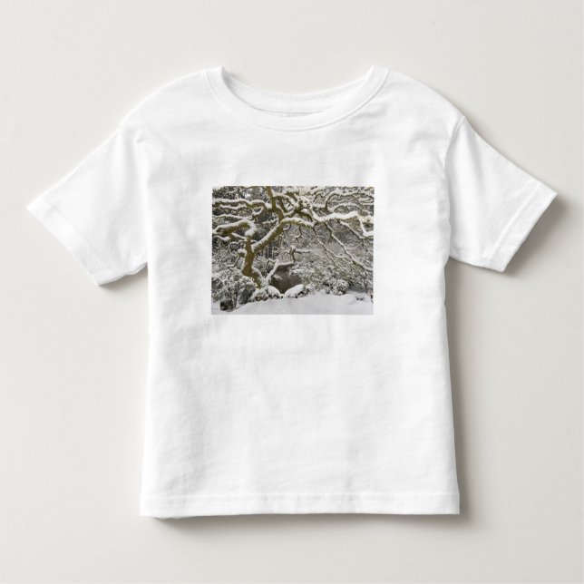 Japansk apelmussla med Snö T-shirt (Framsida)