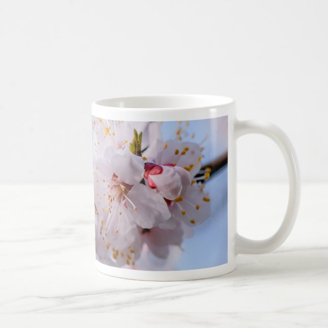 Japansk Apricot-Blommar Kaffemugg (Höger)