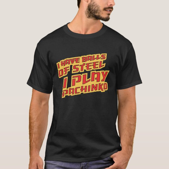 Japansk Arcade Game Pachinko T Shirt (Framsida)