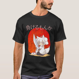 Japansk arktisk räx Chibi Kawaii Manga Anime Girl T Shirt