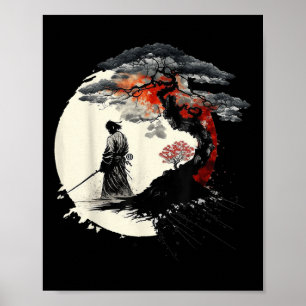 Japansk Art Aikido Livets träd fredskonst i Krig Poster