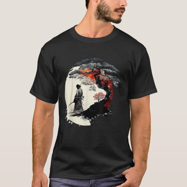 Japansk Art Aikido Livets träd fredskonst i Krig T Shirt (Framsida)