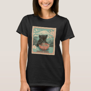 Japansk Art Mt. Fuji Noodles Älskare Unge Tiger Ra T Shirt