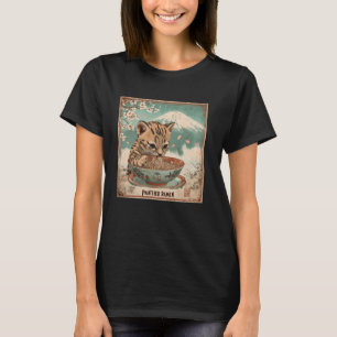 Japansk Art Mt. Fuji Noodles Älskare Unge Tiger Ra T Shirt