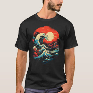 Japansk Art Ocean Wave Tsunami Kanagawa Japan Gif T Shirt