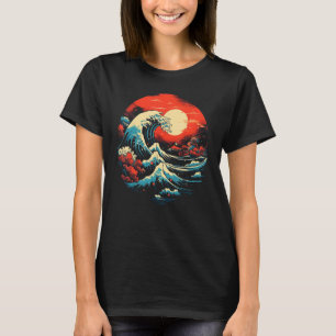Japansk Art Ocean Wave Tsunami Kanagawa Japan Gif T Shirt