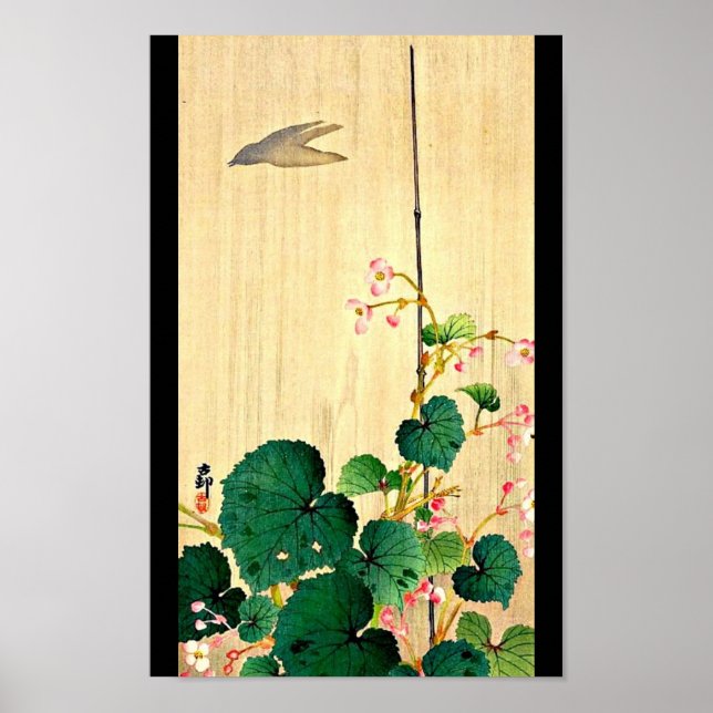 Japansk Art-Ohara Koson 8, poster Vintage (Framsidan)