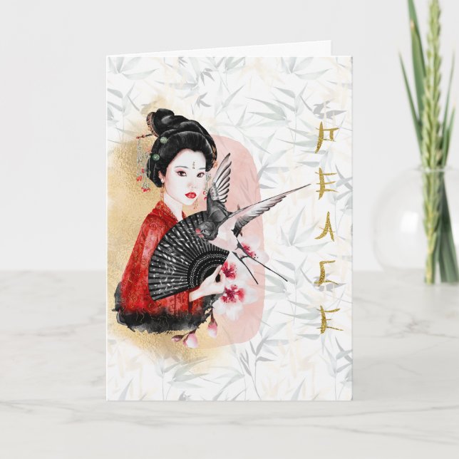 Japansk Art Peace Tack Kort (Framsida)