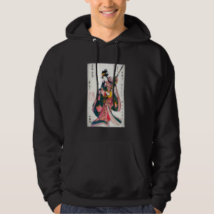 Japansk Art Print Geisha Ukiyo-e Aesthetic Hoodie