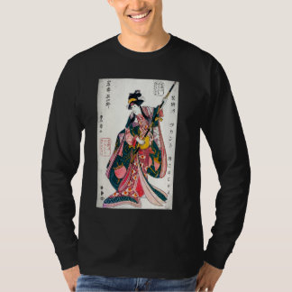 Japansk Art Print Geisha Ukiyo-e Aesthetic T Shirt