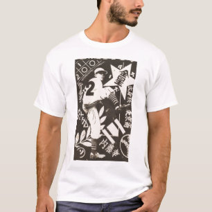 Japansk Baseball Player-Vintage T-shirt