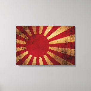 Japansk (bedrövad) resningsolflagga, canvastryck