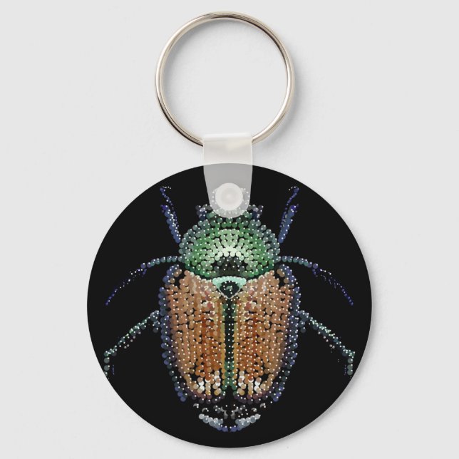 Japansk Beetle Nyckelring (Framsida)