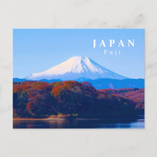 Japansk Berömd Fuji Postcard Vykort (Framsida)