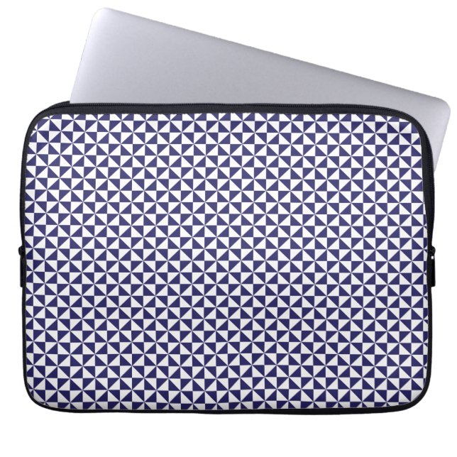 Japansk blå Laptop sleeve (Framsidan)