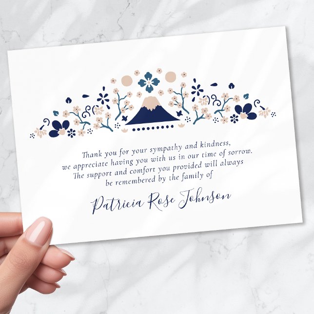 Japansk blå Tack Kort (Skapare uppladdad)