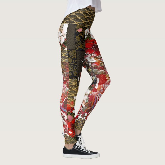 Japansk bladguldGeisha Fondo Leggings (Höger)