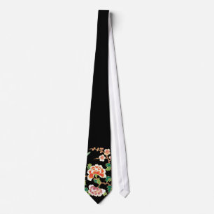 Japansk blom- tatueringkonstTie Slips