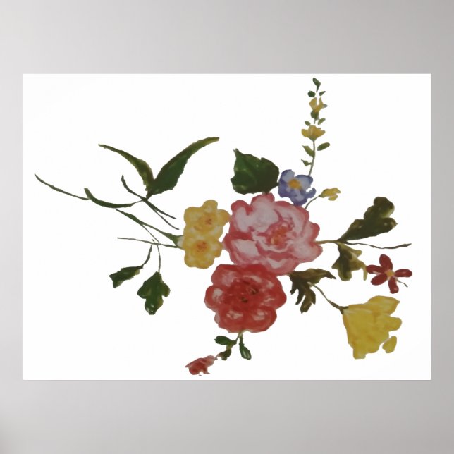  Japansk blomkonst Japansk blomma Poster (Framsidan)