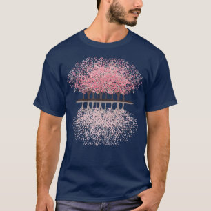 Japansk Blommar för färskfärja i Forest Träd Japan T Shirt