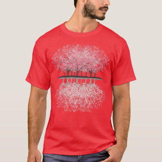 Japansk Blommar för färskfärja i Forest Träd Japan T Shirt