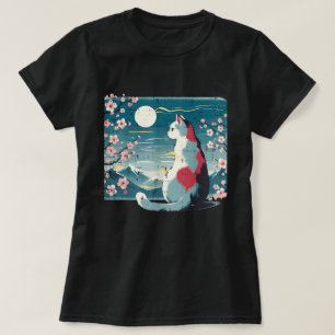 Japansk Blommar för kattberg Sakura Cherry T Shirt