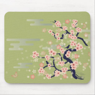 JAPANSK blommar Musmatta