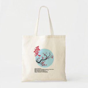 Japansk Blommar Sakura Tote Bag Tygkasse